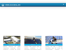 Tablet Screenshot of hissuma-solar.com.ar